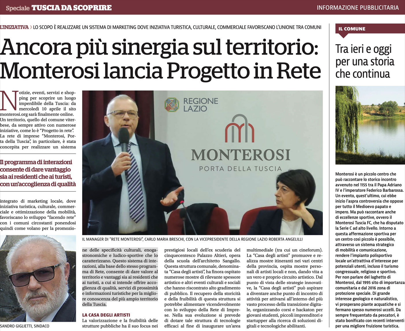 Ancora più sinergia sul territorio: Monterosi lancia Progetto in Rete