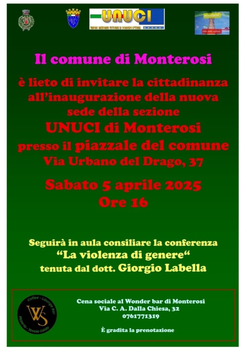 Inaugurazione nuova sede UNUCI